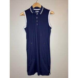 Callaway Opti-Dri Womens Navy Blue Sleeveless Golf Dress Size‎ Small